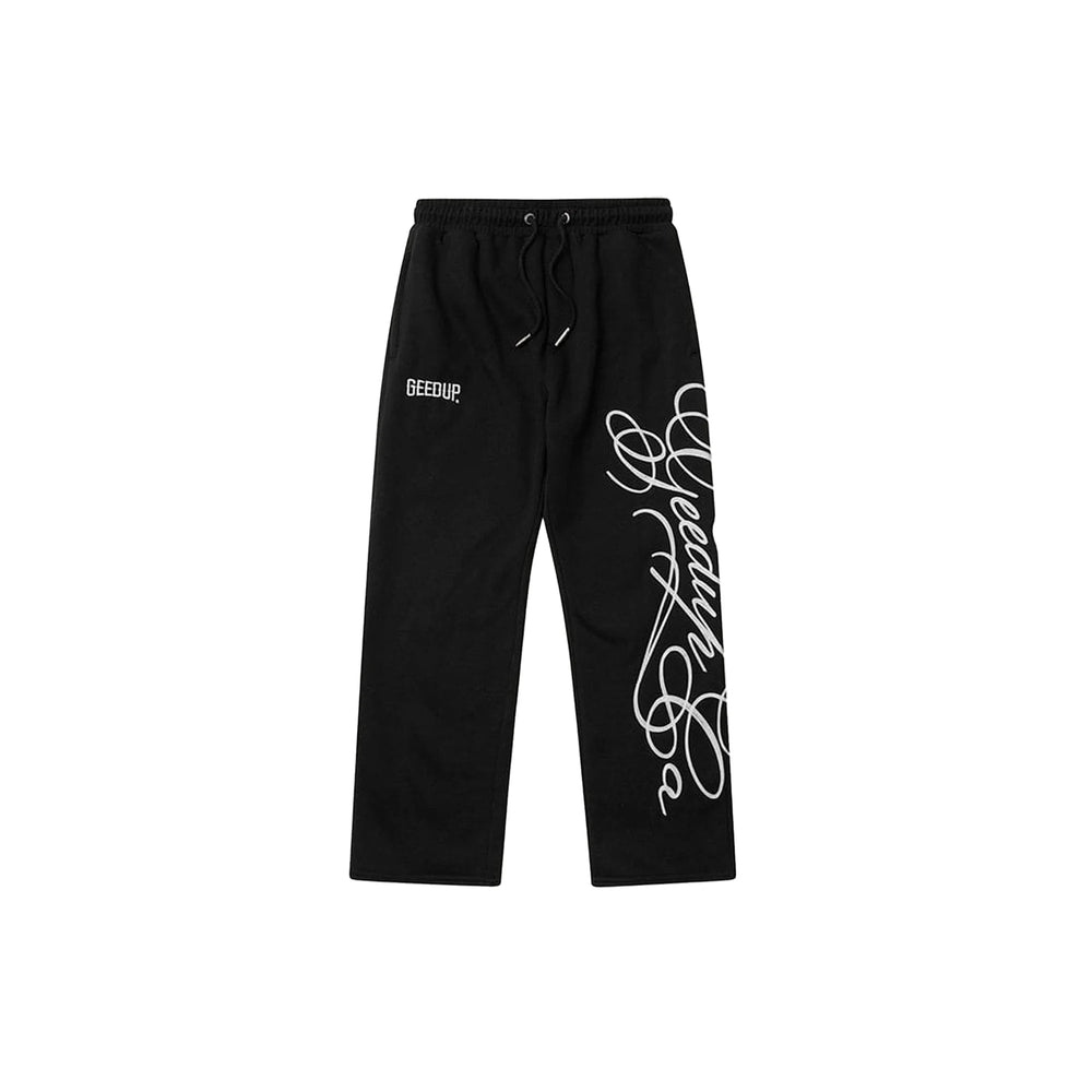 geedup_cursive_logo_trackpant_black_white_2026_1