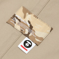 AAPE-Moonface-Embroidered-Relaxed-Woven-Pants-‘Beige-Grey’-4