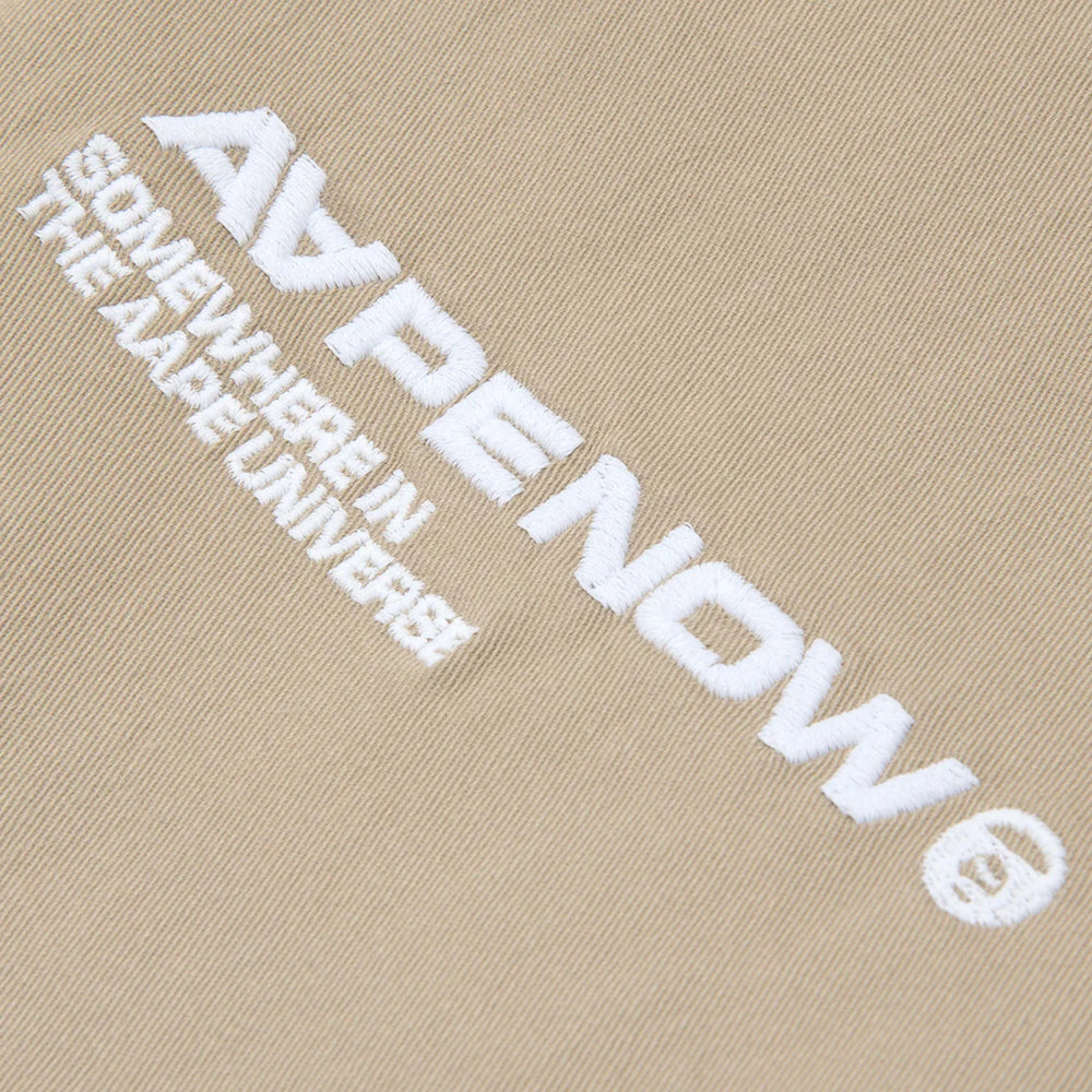 AAPE-Moonface-Embroidered-Relaxed-Woven-Pants-‘Beige-Grey’-5