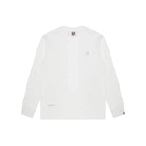 AAPE-Moonface-Logo-Long-Sleeve-Tee-‘White’-1