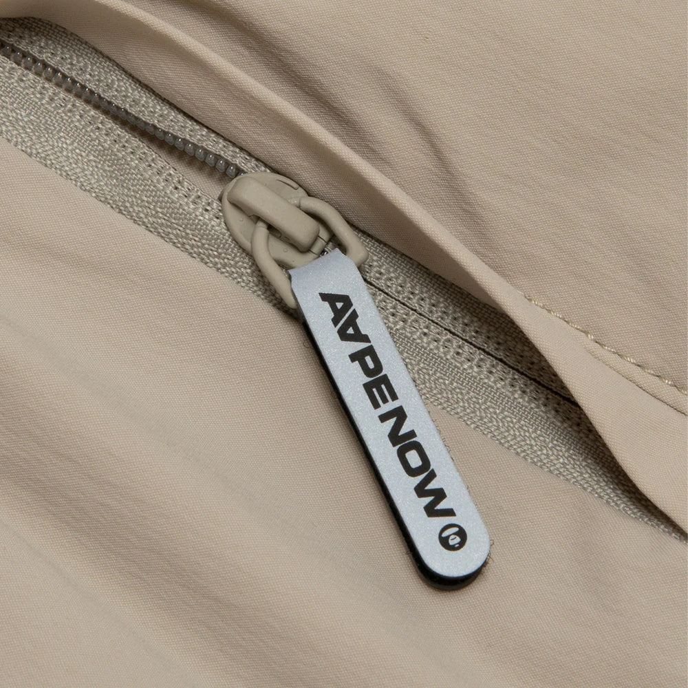 AAPE-Moonface-Patch-Nylon-Pants-‘Beige-Grey’-3