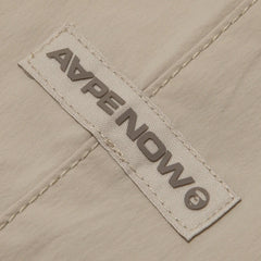 AAPE-Moonface-Patch-Nylon-Pants-‘Beige-Grey’-5