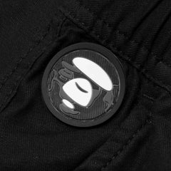 AAPE-NOW-Moonface-Logo-Cargo-Pants-‘Black’-4