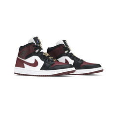 Air-Jordan-1-Mid-W-SE-‘Black-Dark-Beetroot’-front-side