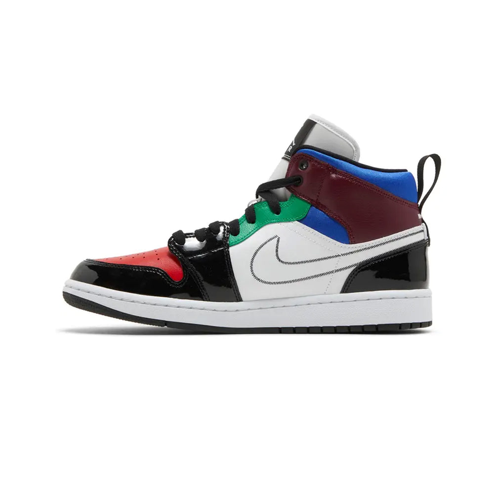 Air-Jordan-1-Mid-W-SE-‘Black-White-Multi-Color’-side-2