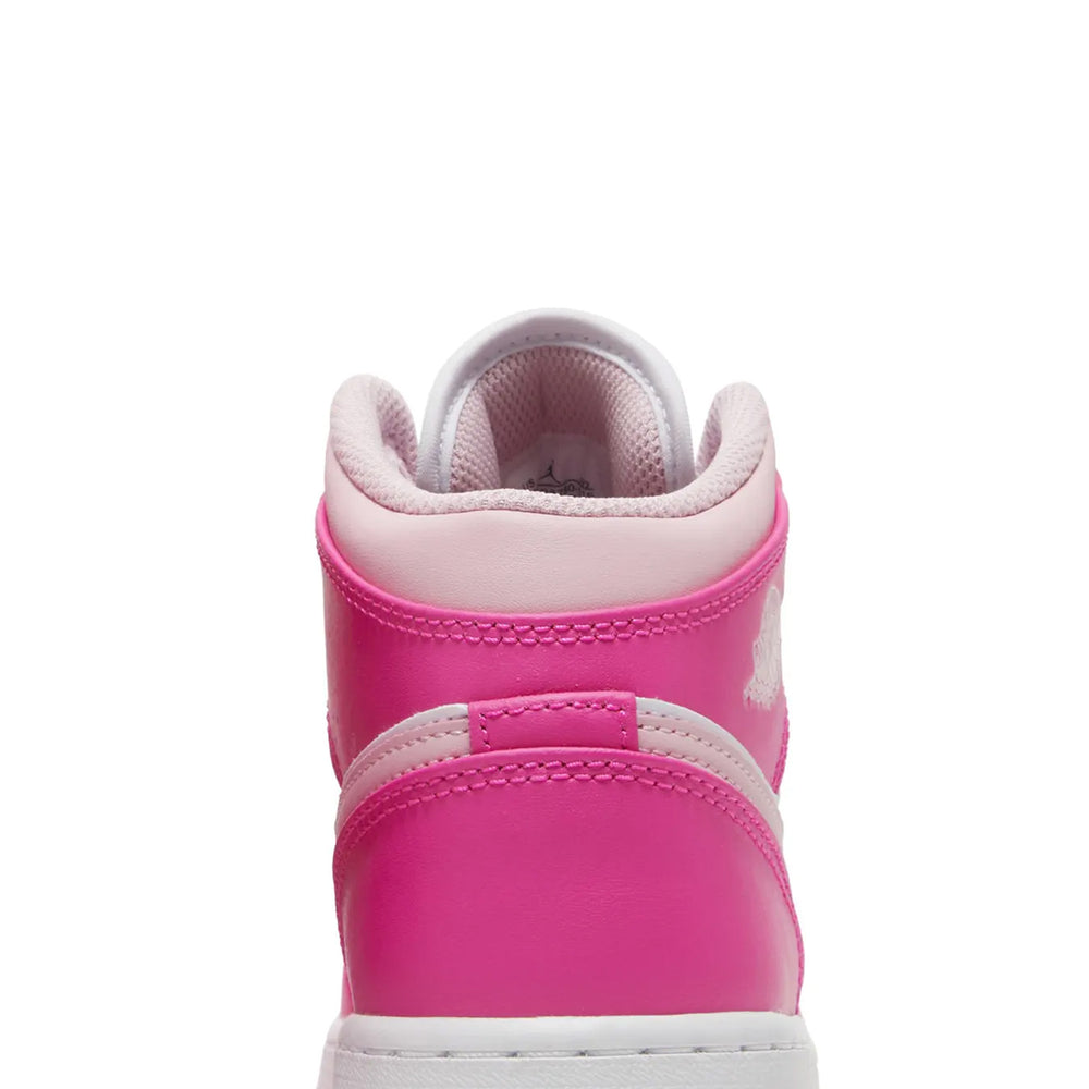 Air-Jordan-1-Mid-‘Fierce-Pink’-GS-back-close-up