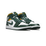 Air-Jordan-1-Mid-‘Green-&-Gold’-front-side