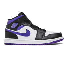 Air-Jordan-1-Mid-‘White-Black-Purple’-(2022)-side