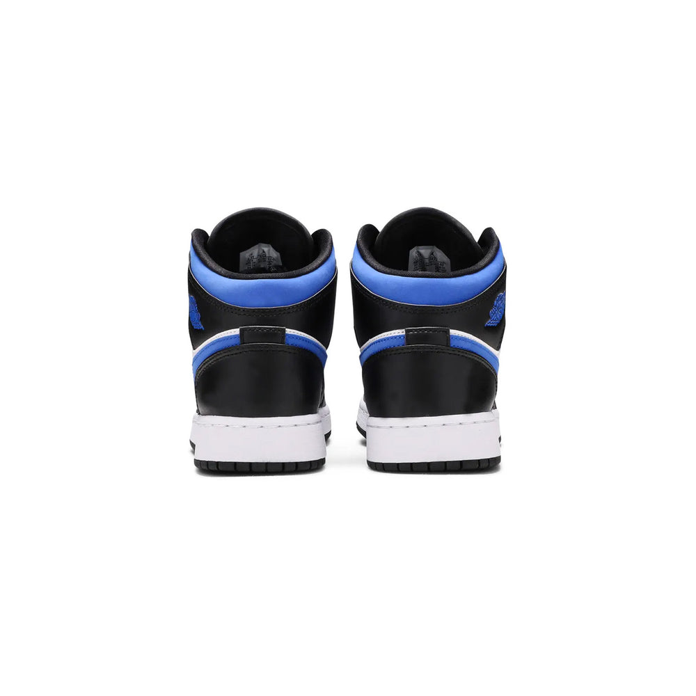 Air-Jordan-1-Mid-‘White-Black-Royal’-GS-back