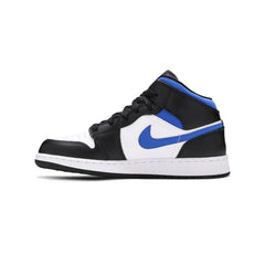 Air-Jordan-1-Mid-‘White-Black-Royal’-GS-side-2