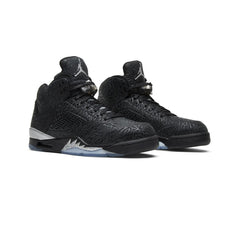 Air-Jordan-5-3Lab5-‘Black-Silver’-(New)-front-side