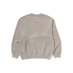 BAPE-One-Point-Relaxed-Fit-Crewneck-Sweatshirt-‘Beige’-2