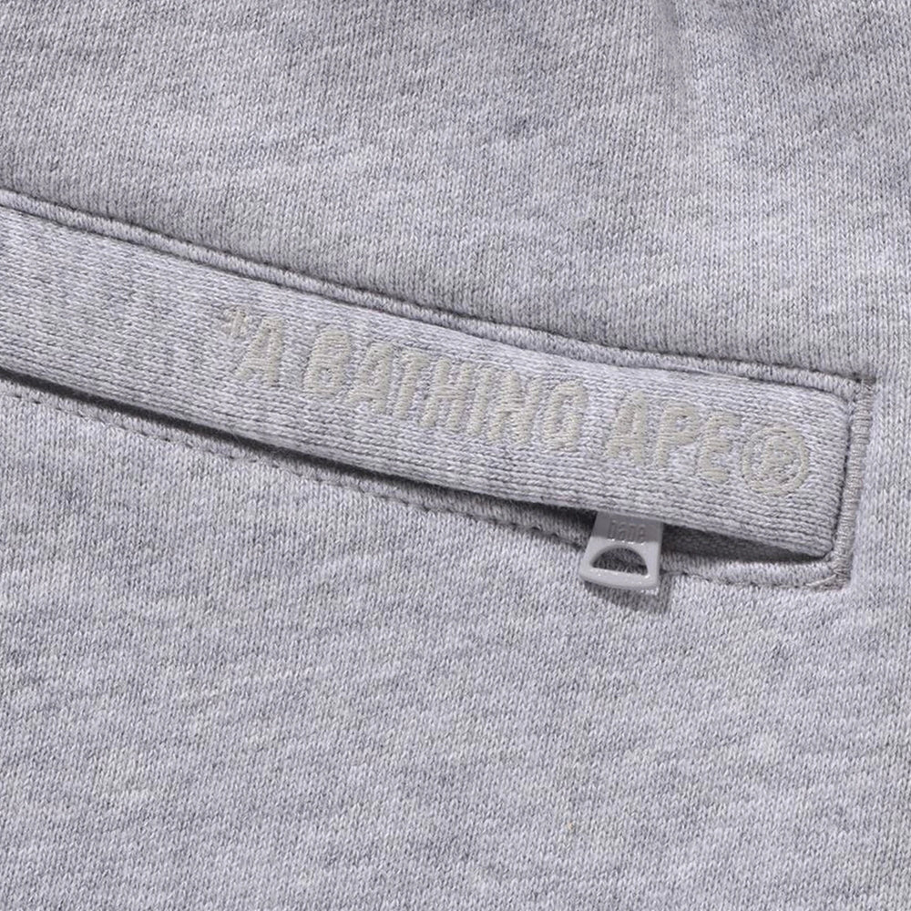 BAPE-One-Point-Relaxed-Fit-Sweatpants-‘Grey’-5