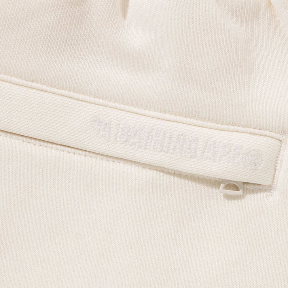 BAPE-One-Point-Relaxed-Fit-Sweatpants-‘Ivory’-4