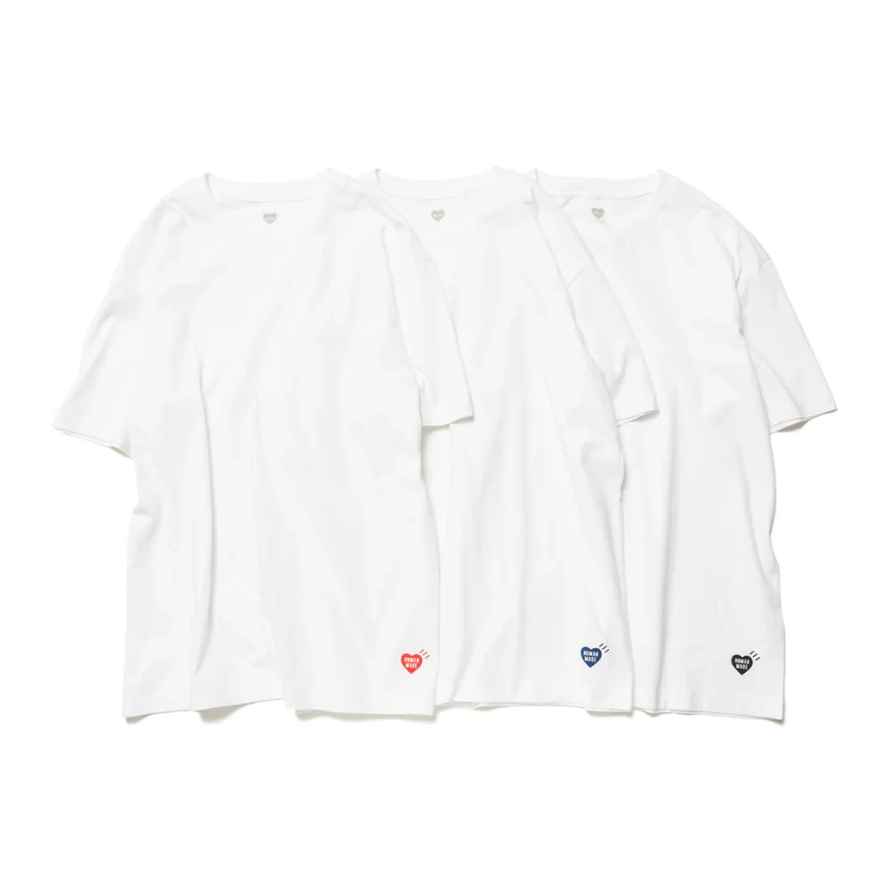 Human-Made-T-Shirt-(3-Pack)-‘White’-(2024)-pack