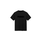 PUSHAS Core Print Logo T-Shirt 'Phantom Black'