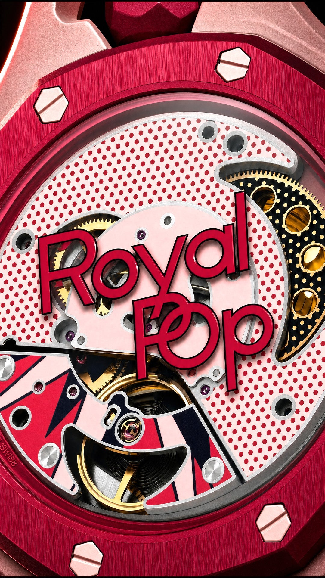 Audemars Piguet x Swatch Royal Pop pop-art dial detail