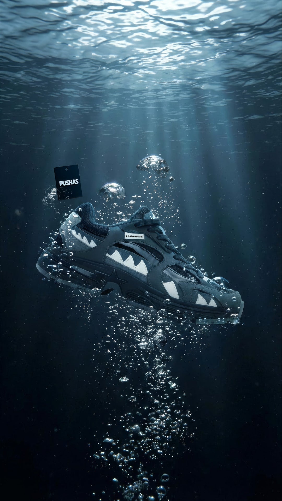BAPE Shark STA #1 M2 black sneaker