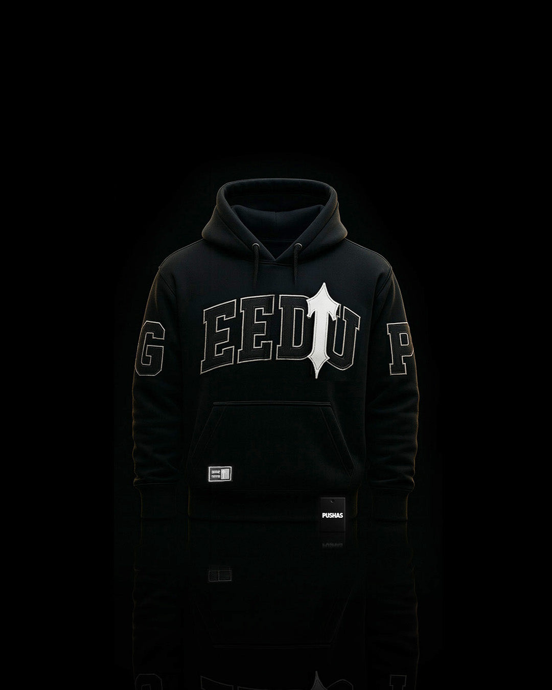Geedup x Trapstar Team Logo Irongate T Hoodie Black White 2025