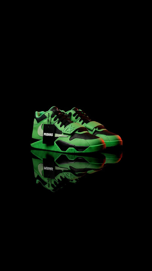 Travis Scott Jordan CJ1 T-Rexx Green Spark 2026 studio hero