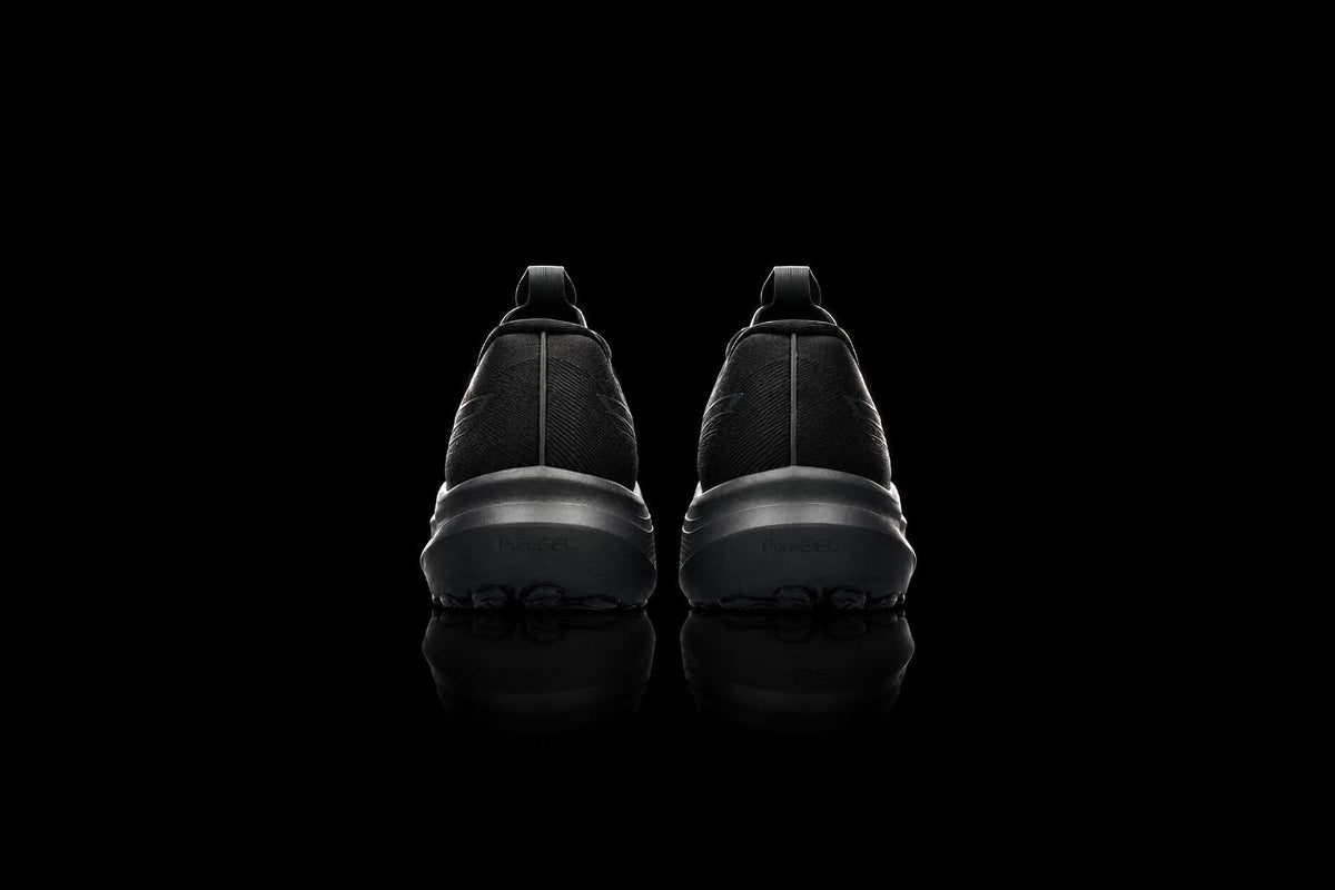 ASICS GT-2000 14 'Black Graphite Grey' photographed by PUSHAS