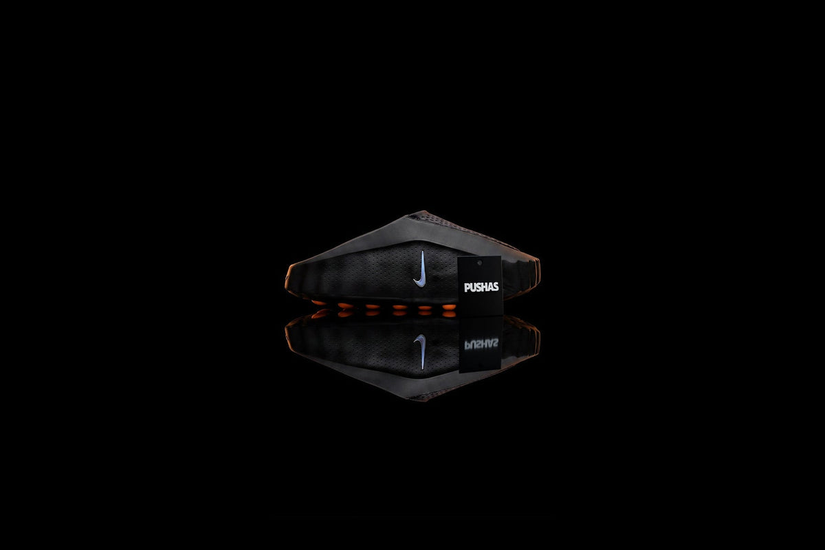 Nike Mind 001 Slide 'Black Chrome' photographed by PUSHAS