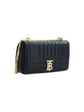 Burberry Quilted Leather Shoulder Small Lola Bag with Chain Strap 'Black' (2024)