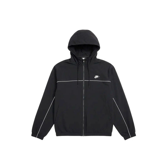 Nike Club Hooded Jacket 'Black / White'