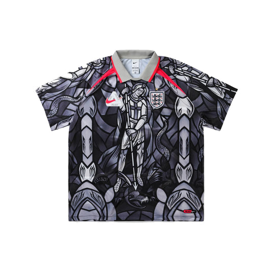 Palace x Nike England Dri-Fit Football Jersey 'Pewter Grey/Bright Crimson' (2026)