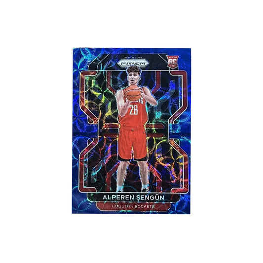 Panini Prizm NBA 75th Anniversary #318 Alperen Sengun Blue Prizm Rookie (2021)