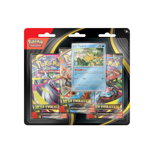 Pokémon TCG Mega Evolution 3-Pack Blister Pack (Psyduck) (2025)