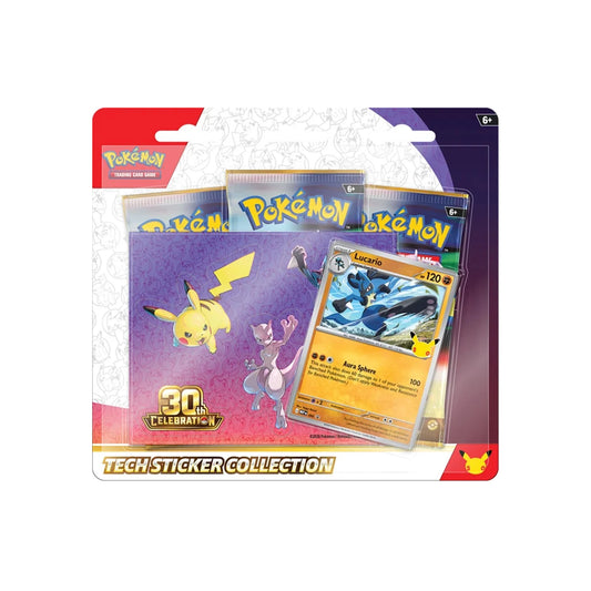 Pokémon TCG Mega Evolution 30th Celebration Tech Sticker Collection Lucario Promo (2026)